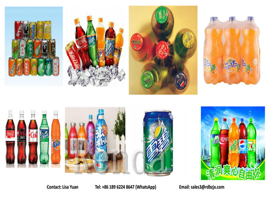Food Packaging Carbonated Drink Filling Machine PET Bottle Soda Filling Machine Cola 3000BPH