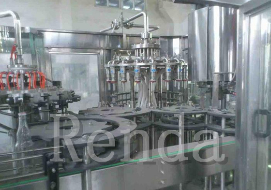 3 In 1 Fruit Juice Filling Machine / Fruit Juice Bottling Machines 500ml Glass Bottle
