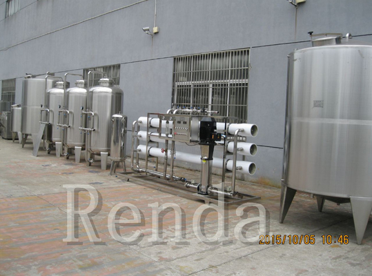 Compact Structure Barrel Filling Machine / High Efficiency Water Filling Line